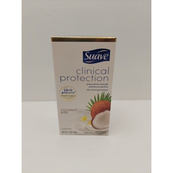 Suave Coconut Kiss Clinical Antiperspirant Deodorant - 1.7 Oz SET OF 3 Exp 12/25 - Picture 1 of 8